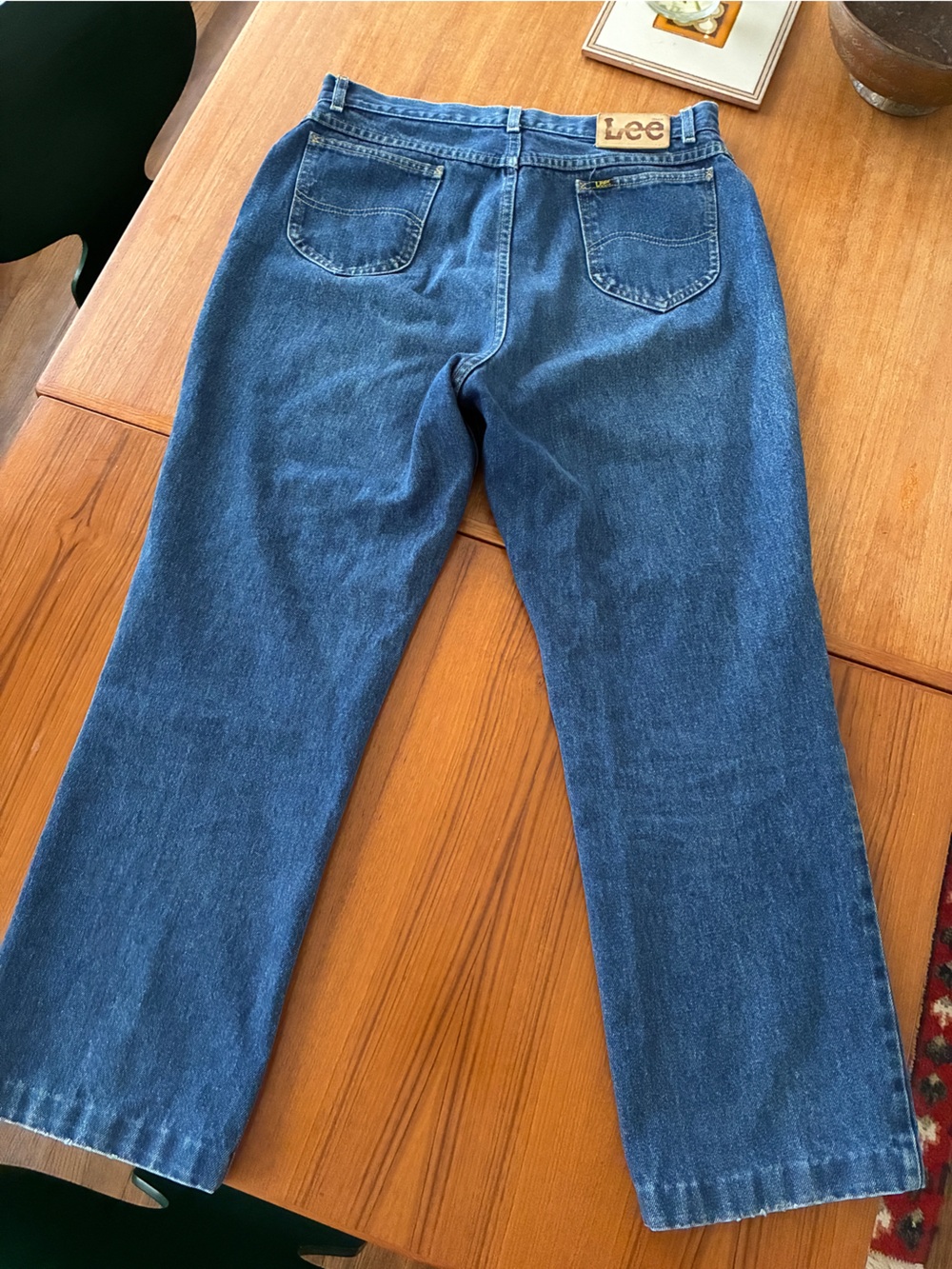 Lee women’s Bootcut Jeans in Deep Blue Denim